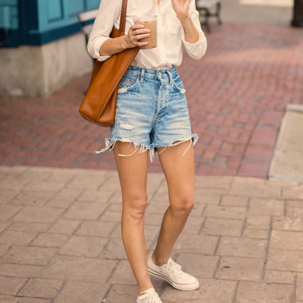 Agolde Parker Denim Shorts - Swapmeet
